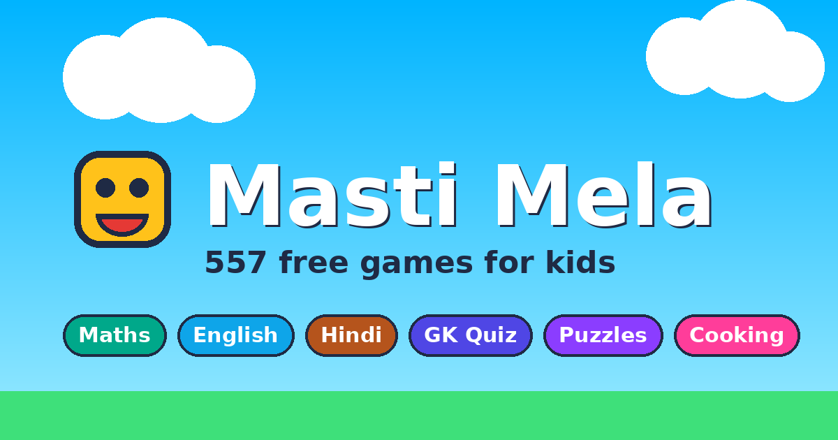 557 Free Online Games for Kids – Maths, English, Hindi & More | Masti Mela